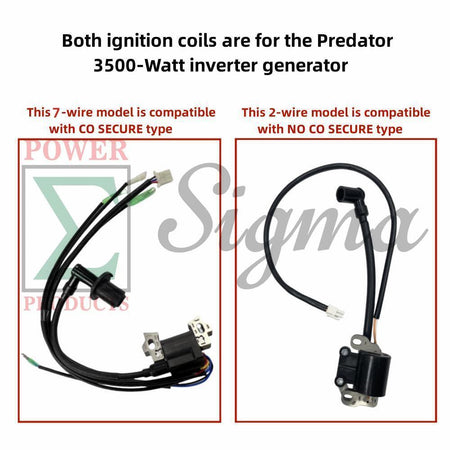 7-Wire Ignition Coil WITH CO Sensor Connector For Predator 3500 Watts Super Quiet Inverter Generator With CO SECURE image 3
