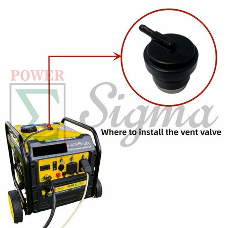 Fuel Tank Vent / Roll Over Valve 15150-YGK0110-00A0 on Fuel Tank for Champion 3500/4375 3550/4450 3650/4550 4000/5000 5000/6250 Watts 208cc 212cc 224cc 292cc 7500-Watt Dual Fuel Generator Replace 100099571 image 2
