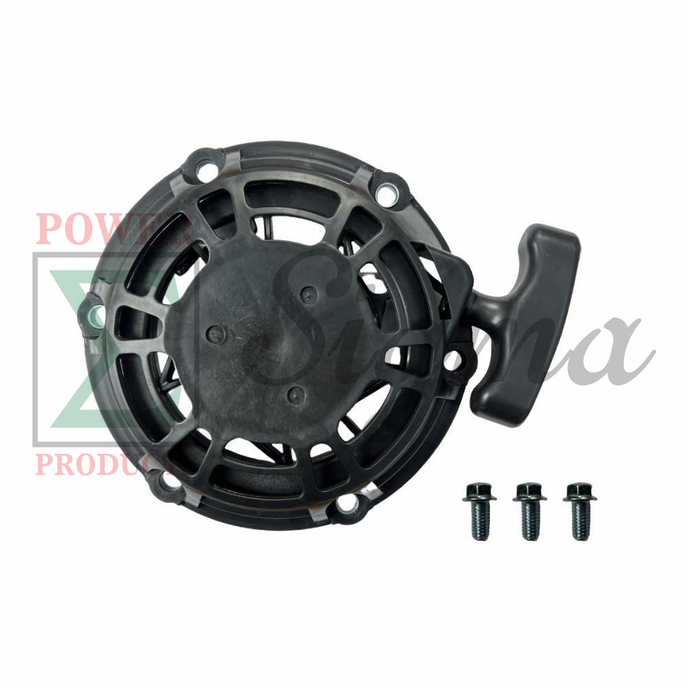Recoil Starter with Handle and Bolts- Replacement for PREDATOR Inverter Generator Surge 2000 Watt (SKU# 71343, 59135) replacement part for Westinghouse 80cc iGen2550 iGen2550c iGen2550DFc image 0