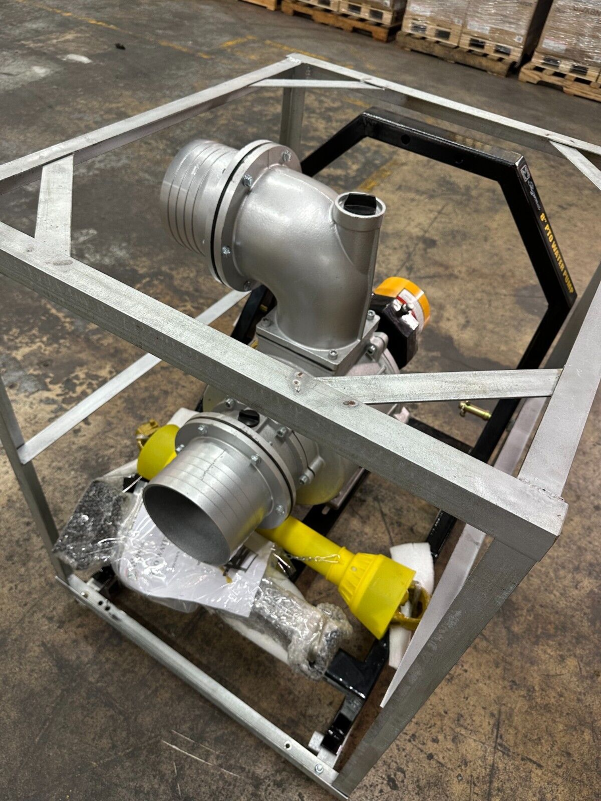 Tractor-Driven 3PT Hitch PTO-Powered Gear Drive Water Pump 8" Inch With 33-inch Long Shaft  With 100 Feet 4 Bar Discharge Hose image 6