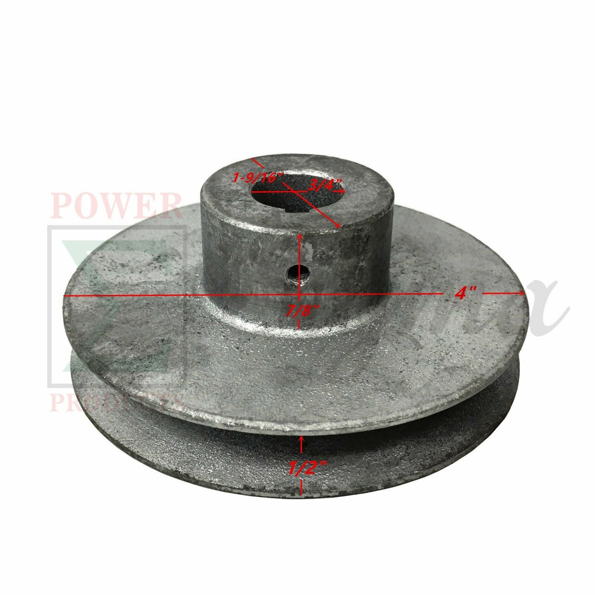 Sigma Universal Pulley 4" Diameter 3/4" Bore Belt A image 4