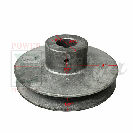 Sigma Universal Pulley 4" Diameter 3/4" Bore Belt A image 4