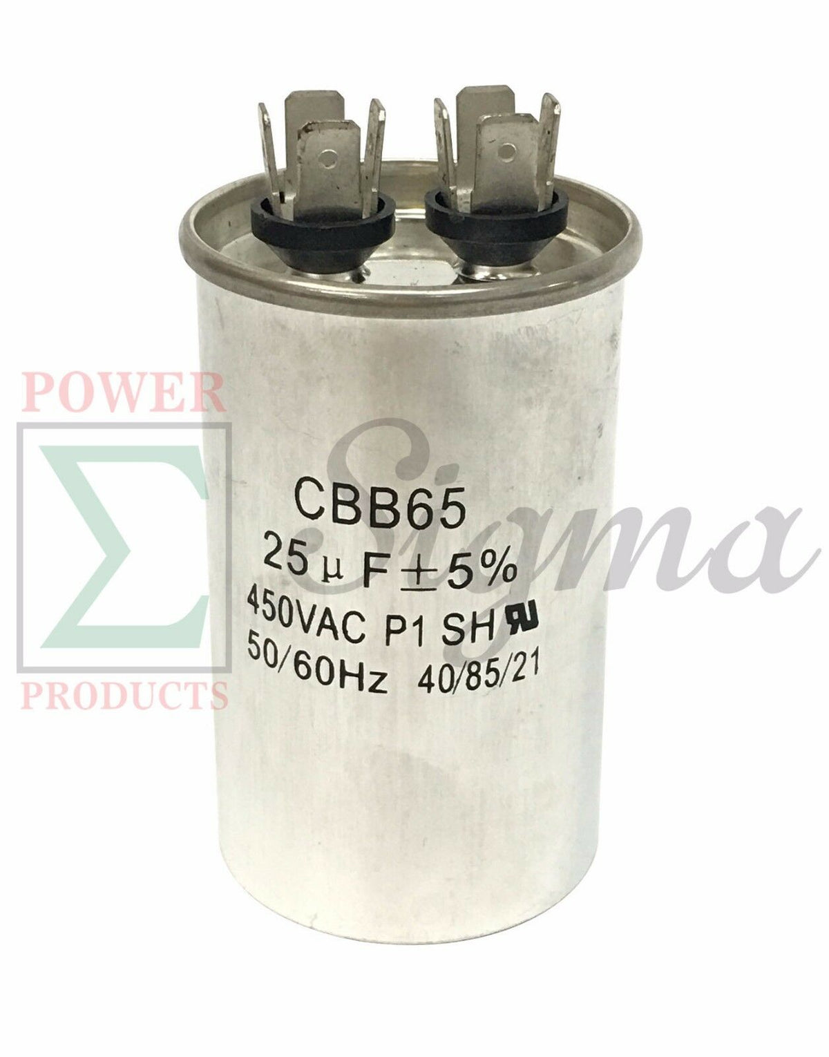 25uF AC Motor Capacitor CBB65 450VAC 50/60Hz For Air Conditioner Compressor image 0