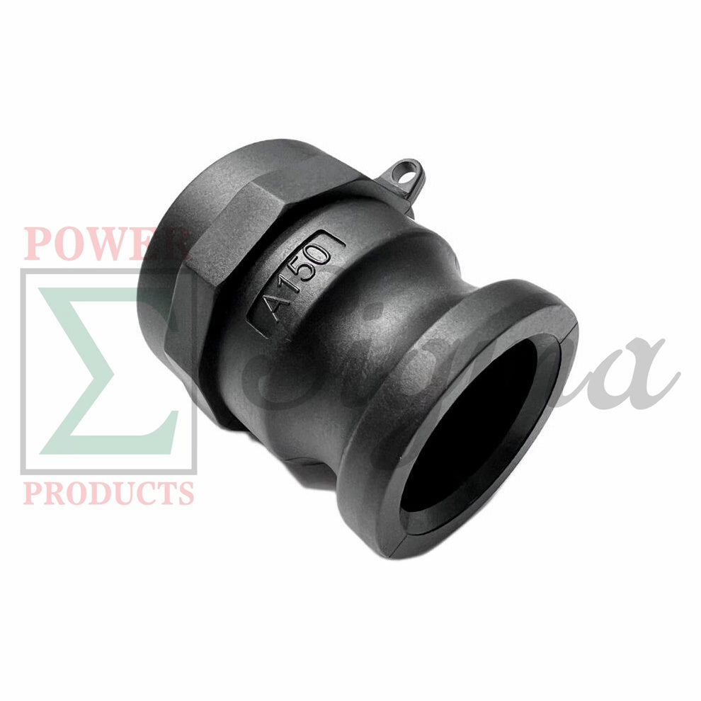 Sigma Polypropylene Type A Cam and Groove Couplings / 1-1/2 1.5” Inch Quick Connect & Disconnect Fittings / Hose Camlock Fittings—1-1/2" Male Camlock Adapter x 1-1/2" Female NPT Thread image 1