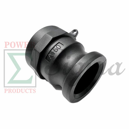 Sigma Polypropylene Type A Cam and Groove Couplings / 1-1/2 1.5” Inch Quick Connect & Disconnect Fittings / Hose Camlock Fittings—1-1/2" Male Camlock Adapter x 1-1/2" Female NPT Thread image 1