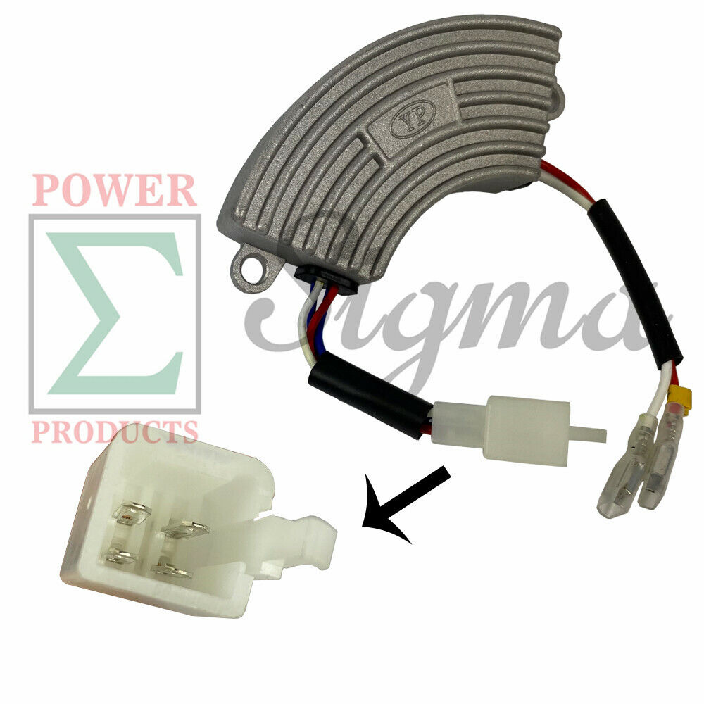 AVR & Carbon Brush For Champion 3300 3400 3500 4000 4375W Non-Inverter Generator image 1