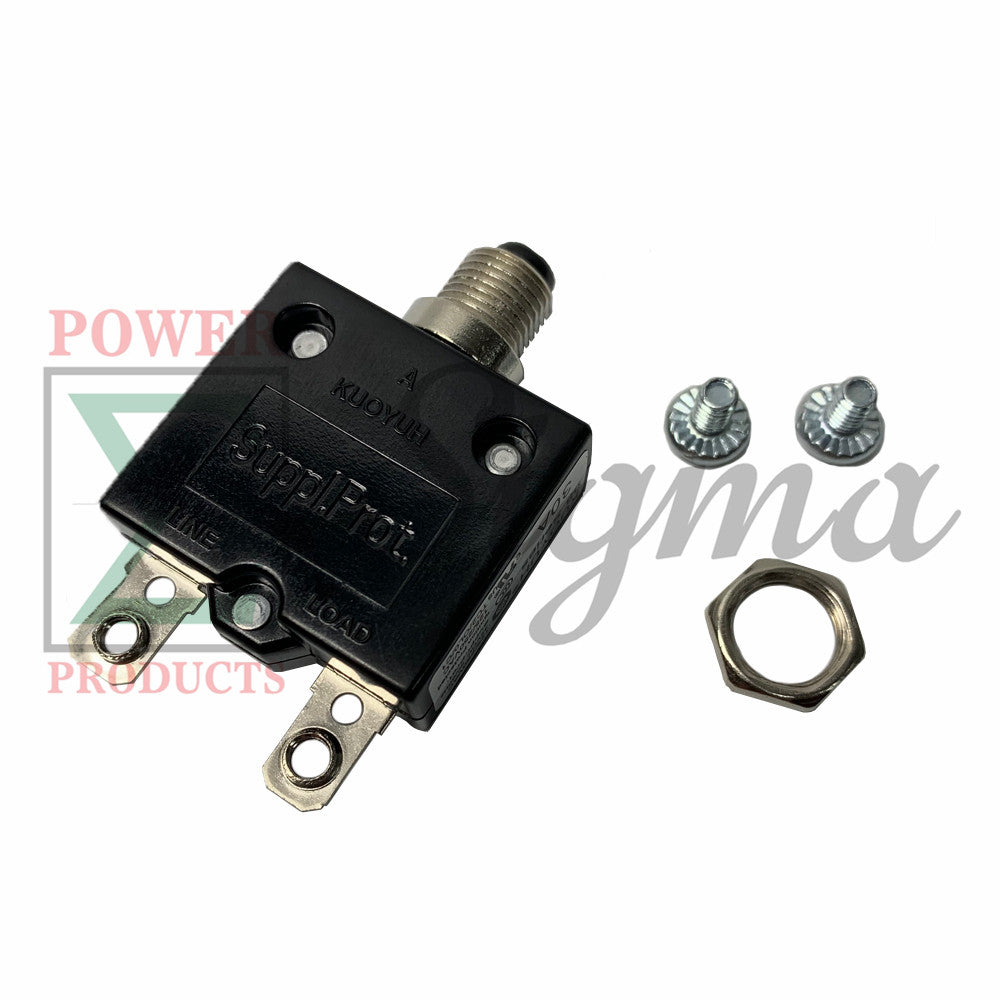 New 30A Amp Push Button Thermal Circuit Breaker 32VDC 125-250VAC 30A 50-60Hz For Generator image 1