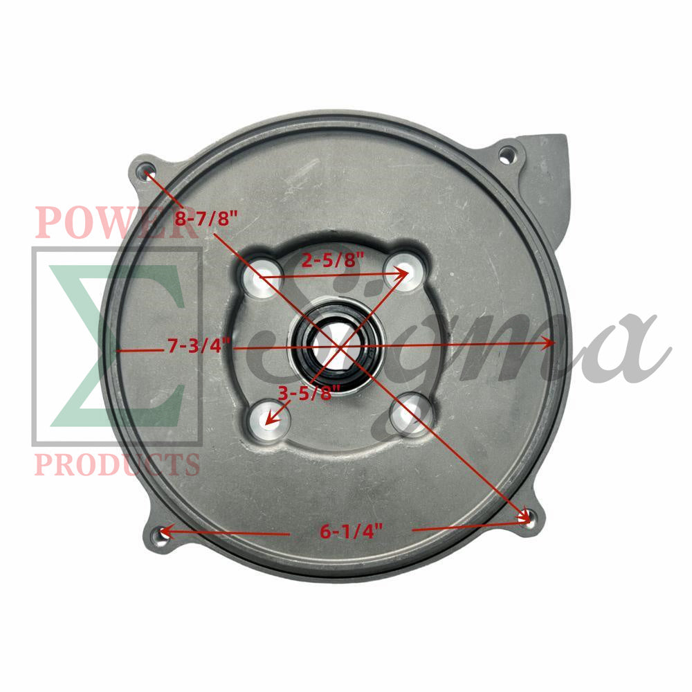 Complete Threaded Semi-Trash Water Pump W/NPT Thread Inlet and Outlet Including Gasket O-Ring and Mechanical Seal For Threaded Shaft 2" IN. Ports image 6
