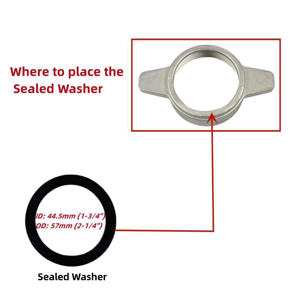 10PCS Gasket Seal Flapper Washer O-Ring Mechanical Seal Repair Kit For Predator 2" in. 212cc Semi-Trash Water Pump 63405 56160 For Pacific HydroStar 2" IN 212cc 61986 68375 69774 Water Pump image 5