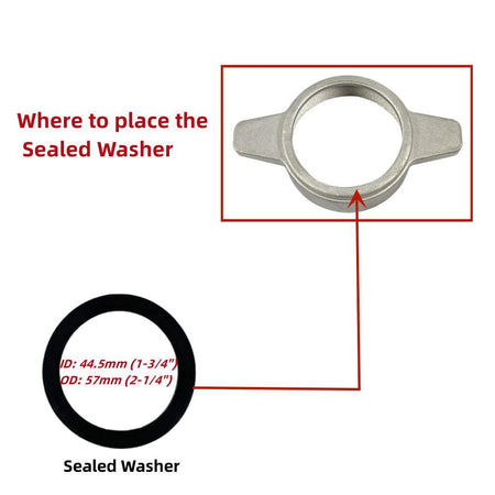 10PCS Gasket Seal Flapper Washer O-Ring Mechanical Seal Repair Kit For Predator 2" in. 212cc Semi-Trash Water Pump 63405 56160 For Pacific HydroStar 2" IN 212cc 61986 68375 69774 Water Pump image 5