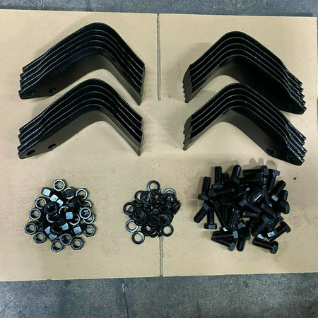 10 Left 10 Right Tine & Bolt For King Kutter Rotary Tiller TG-72 505002 505006 image 0