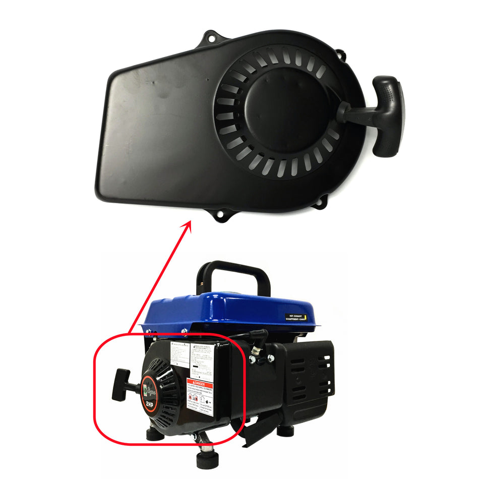 Recoil Pull Starter For Harbor Freight Tail Gator 63025 63024 For Storm CAT 63CC 2HP 800 900W 60338 66619 69381 For ET950 ET650 For Pulsar PG1202S For ETQ950 TG1200 2-Stroke 64CC Gas Generator image 1