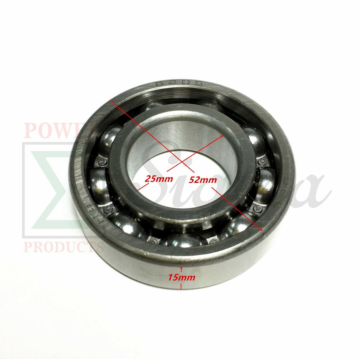 6205 Open Ball Bearing Rolling 25 ID X 52 OD X 15 MM image 2