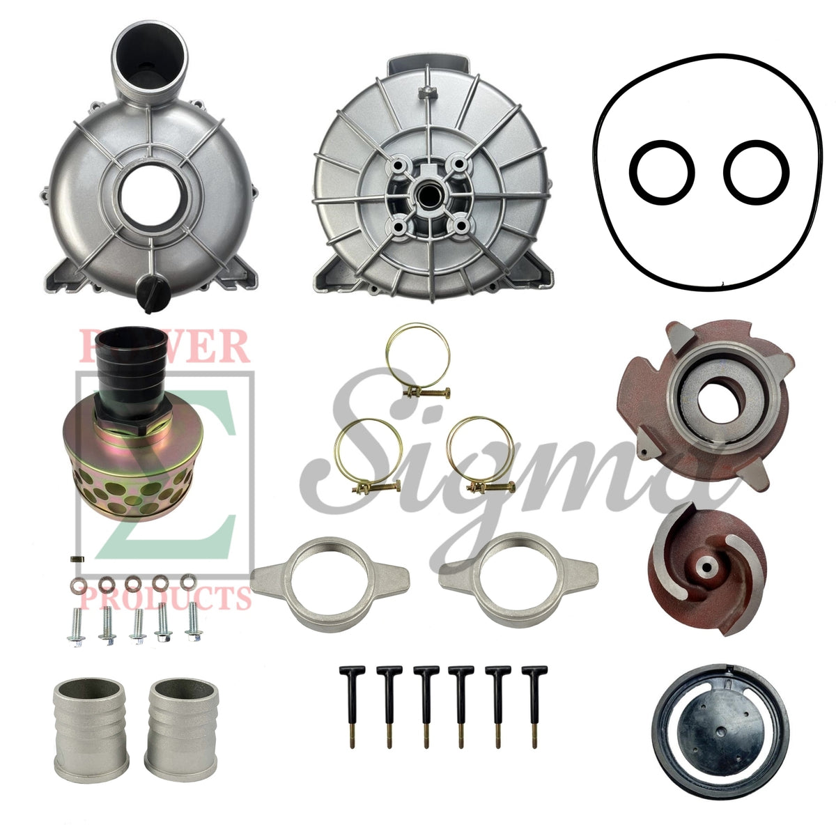 Completed Pump Body Replaces Predator 3”-inch 212cc 290GPM Semi-Trash Water Pump 63406 56162 for Champion 3-in. 196cc 66525 for Red Lion 3" IN. Trash Pump 6RLAG-3LTT with NPT Inlet and Outlet Threads image 0