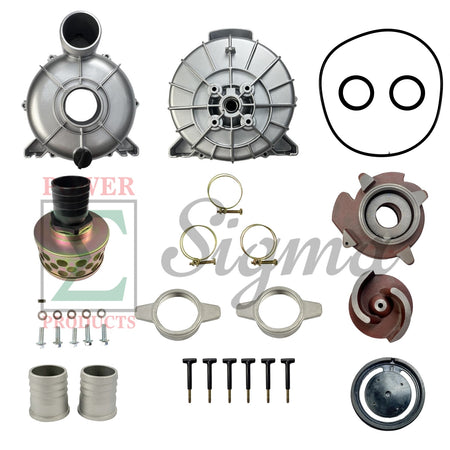 Completed Pump Body Replaces Predator 3”-inch 212cc 290GPM Semi-Trash Water Pump 63406 56162 for Champion 3-in. 196cc 66525 for Red Lion 3" IN. Trash Pump 6RLAG-3LTT with NPT Inlet and Outlet Threads image 0
