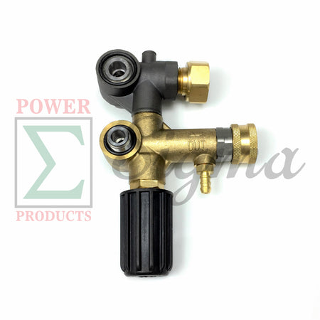 Unloader Adjustable Pull to Align For Honda GX340 11HP GX390 13HP 1" Shaft 4000 PSI For Devilblis EXHP3640 For Annovi Reverberi RKV4G36 Pressure Washer Pump Max. Flow 6.6 GPM image 6