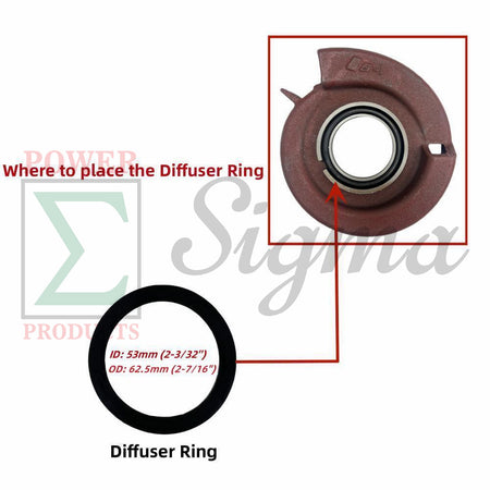 10PCS Pump Gasket O-Ring Mechanical Seal For Red Lion 2" IN. 4RLAG-2H 5RLAG-2L For DuroMax XP652WP 7HP For Generac 2" 6822 6919 For Champion 2-IN Semi-Trash Water Pump 100742 100113 image 9