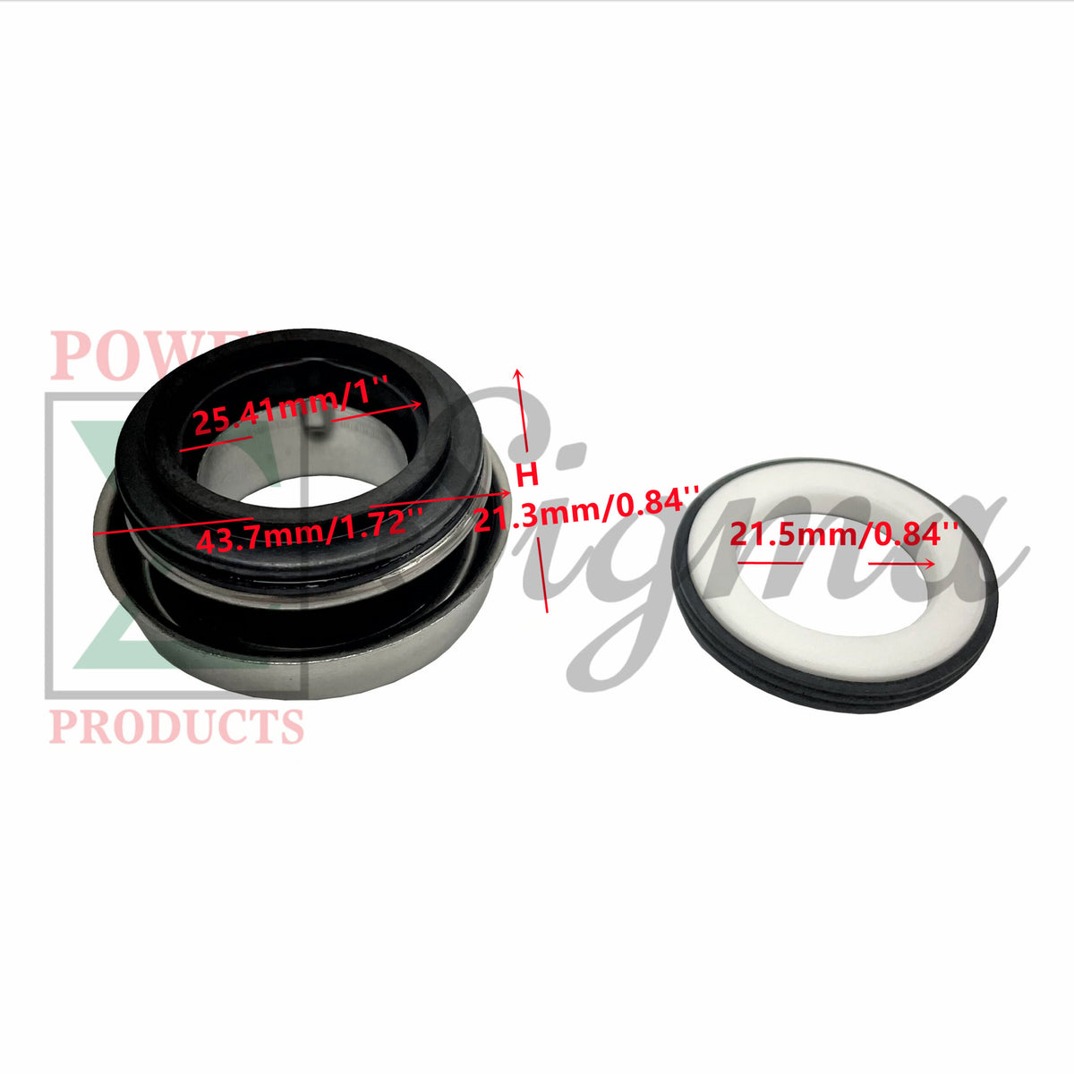 Mechanical Seals For Honda Water Pump WB20XK1 WD20XK1 WB20XT2 WB20XK2 WB20XT3 WB20XT4 WA20K1 WB30XT3 WB30XK1 WD30XK1 WB30XT2 WB30XK2 WA20X WD20X WB20X WB20T WB30X WD30X WB30T Replaces Part Number 78130-YB4-901 image 1
