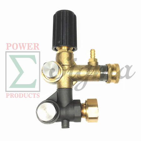 Unloader Adjustable Pull to Align For Honda GX340 11HP GX390 13HP 1" Shaft 4000 PSI For Devilblis EXHP3640 For Annovi Reverberi RKV4G36 Pressure Washer Pump Max. Flow 6.6 GPM image 7
