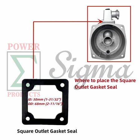 8PCS Gasket Seal Flapper Washer O-Ring Repair Kit For Predator Pacific Hydrostar 1 in. 79cc 99cc Clear Water Pump 63404 56161 for Stanley for Ironton for XtremepowerUS 1" inch 3HP Gas Engine Pump image 6