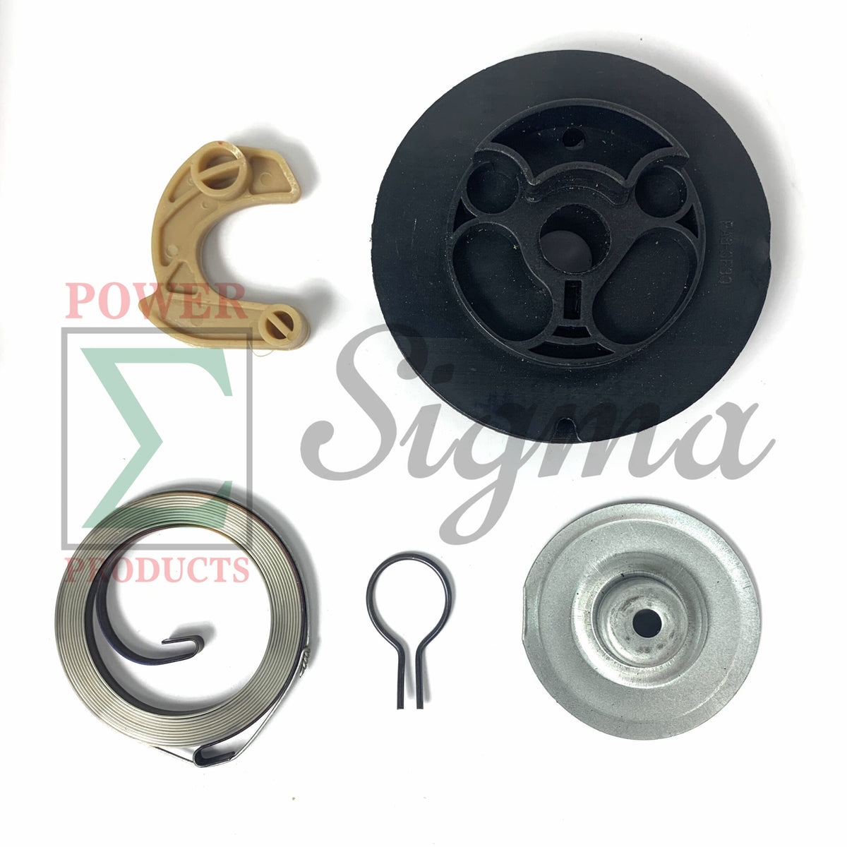 Recoil Starter Ratchet Reel Spring for Storm CAT 63CC 2HP 800/900W 60338 66619 69381 For Harbor Freight Tail Gator 63025 63024 for Pulsar PG1202S 1200 Watts For ETQ950 TG1200 2 Cycle 64CC Generator image 0