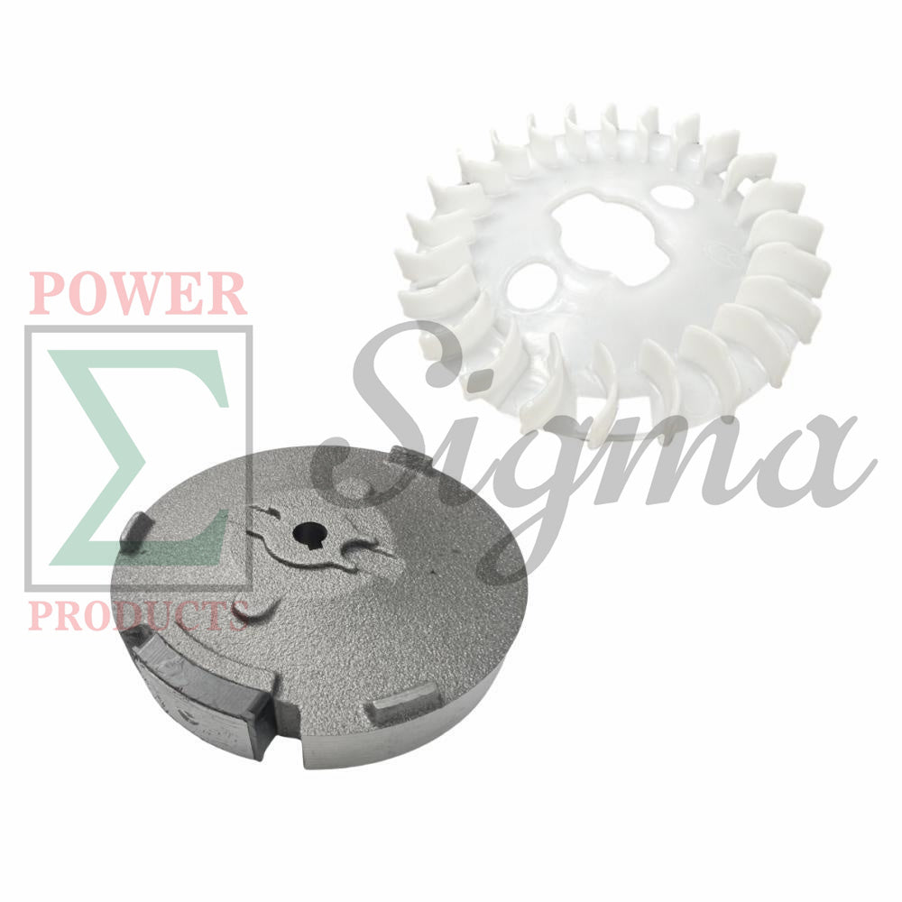 Flywheel and Cooling Fan for Predator 79cc 99cc 3HP Gas Engine for Coleman Powersports CT100U CC100X Gas Mini Trail Bike Scooter for Champion 79CC 1200/1500 80CC 1400/1800 Watt Non-Inverter Generator image 7