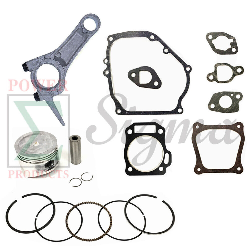 68mm Piston Ring Pin Connecting Rod Gasket For Honda GX160 5.5HP For Coleman PowerSports CT200 Mini Bike For Predator 4000W 6.5HP Generator For Champion CPE 3500W 4000W Generator image 0