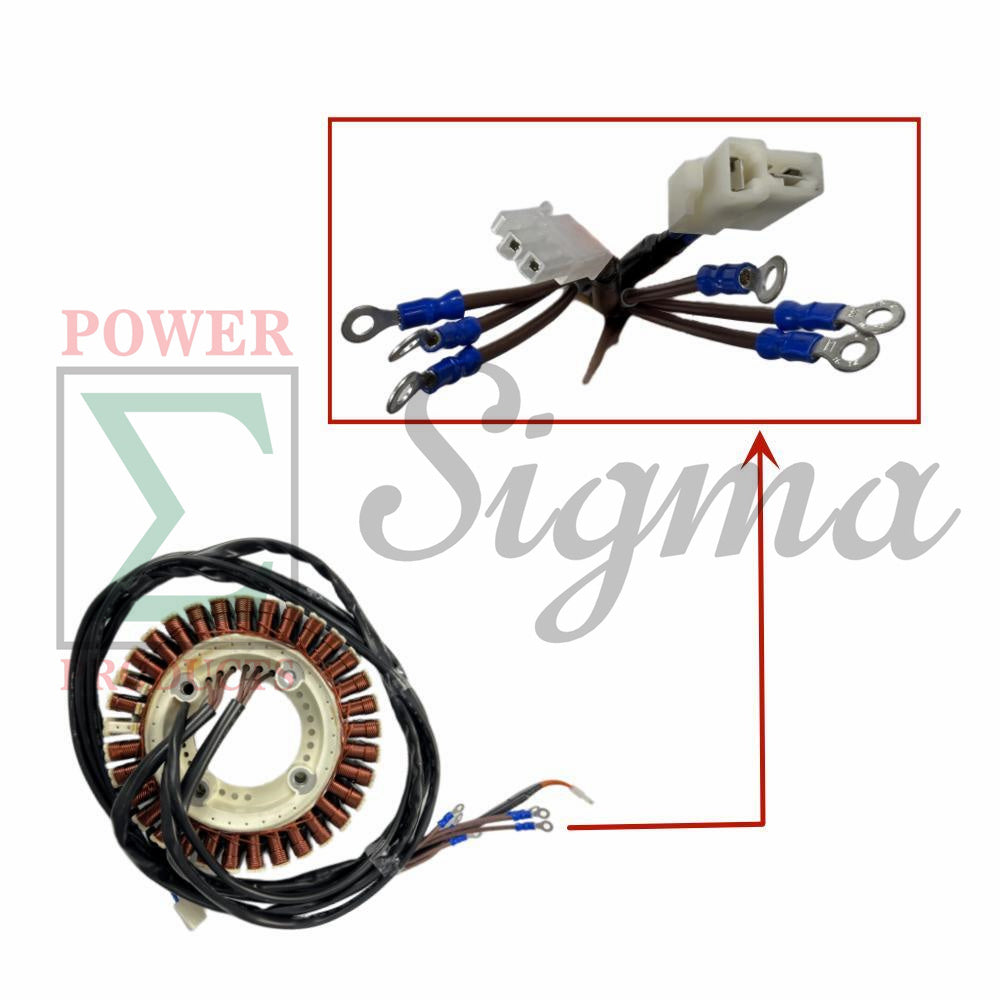 Stator Rotor/Motor Assembly--Compatible Replacement for PREDATOR Inverter Generators 9500-Watt Surge / 7600-Watt Running (SKU# 71365, 59188) image 1