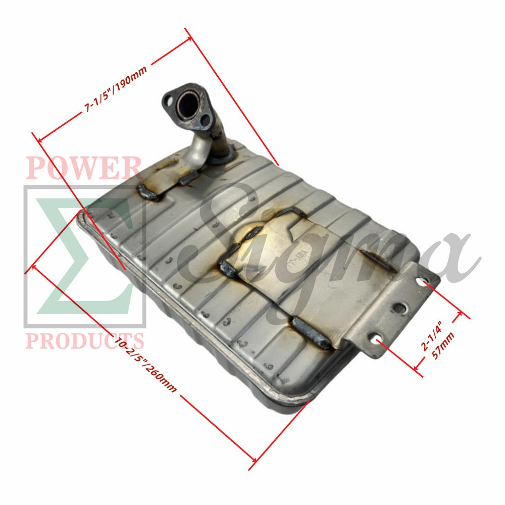 Muffler with gasket, nuts and bolts for Predator 5000-Watt Dual-Fuel Inverter Generator (Compatible with SKU 71367, 70143) image 1