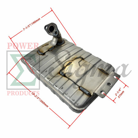 Muffler with gasket, nuts and bolts for Predator 5000-Watt Dual-Fuel Inverter Generator (Compatible with SKU 71367, 70143) image 1