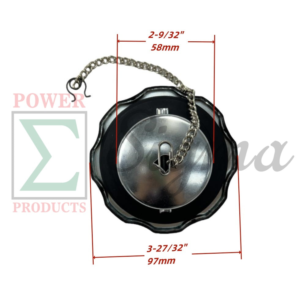 Fuel Tank Cap with Chain – Compatible with PREDATOR 8750W Inverter Generators (SKU 71340, 59190) – for DuroMax XP10000EH XP10000HX XP12000EH XP12000HX XP13000HX XP13000EH XP13000HXT XP15000E XP15000HX image 3