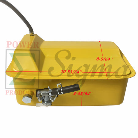 Diesel Fuel Tank & Support Fits YANMAR L100 & 186F  10HP CHINESE ENGINE Yellow image 6