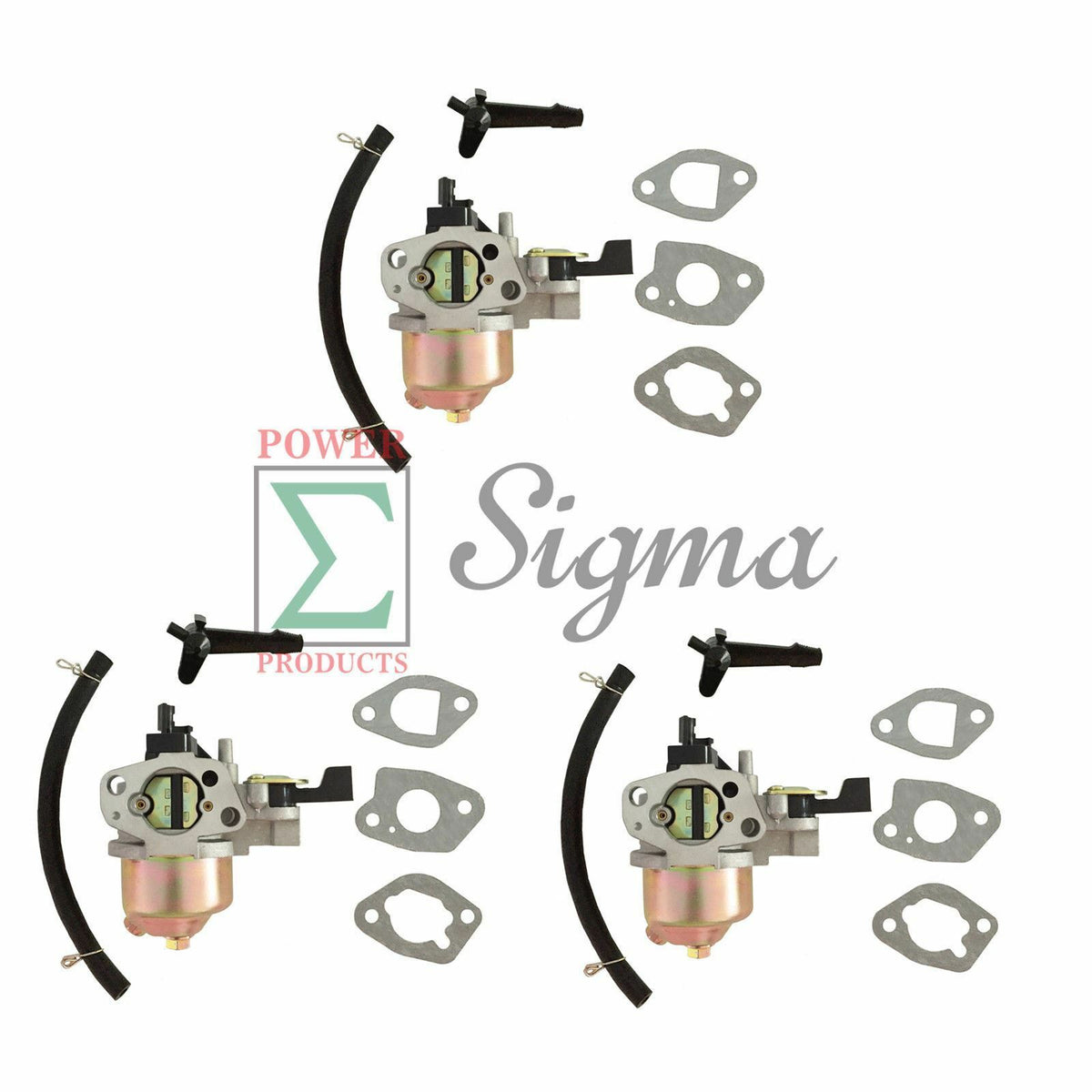 3 PCS Carburetors For Honda GX160 GX200 6.5HP 5.5HP Replaces 16100ZH8W51 Type B image 0