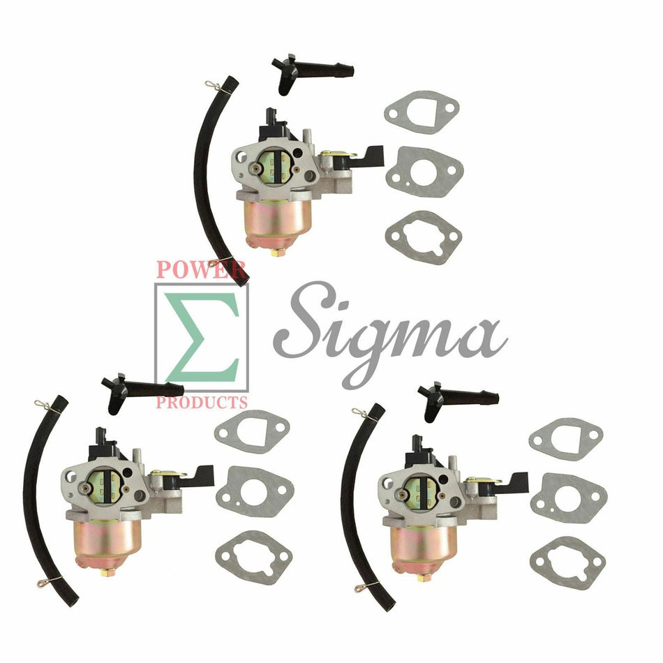 3 PCS Carburetors For Honda GX160 GX200 6.5HP 5.5HP Replaces 16100ZH8W51 Type B image 0
