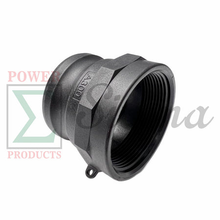 Sigma Polypropylene Type A Cam and Groove Couplings / 3-Inch Quick Connect & Disconnect Fittings / Hose Camlock Fittings--3" Male Camlock Adapter x 3" Female NPT Thread image 1
