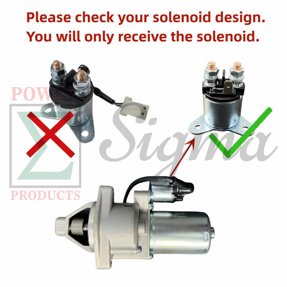 Starter Motor Relay Solenoid NO Pigtail for Predator 7250 9000W 13HP 63968 63970 Electric Generator for Champion CPE 7000 7500 9375 Watts for Duromax XP7500DX XP8500E XP10000E XP12000E XP12000EH image 1