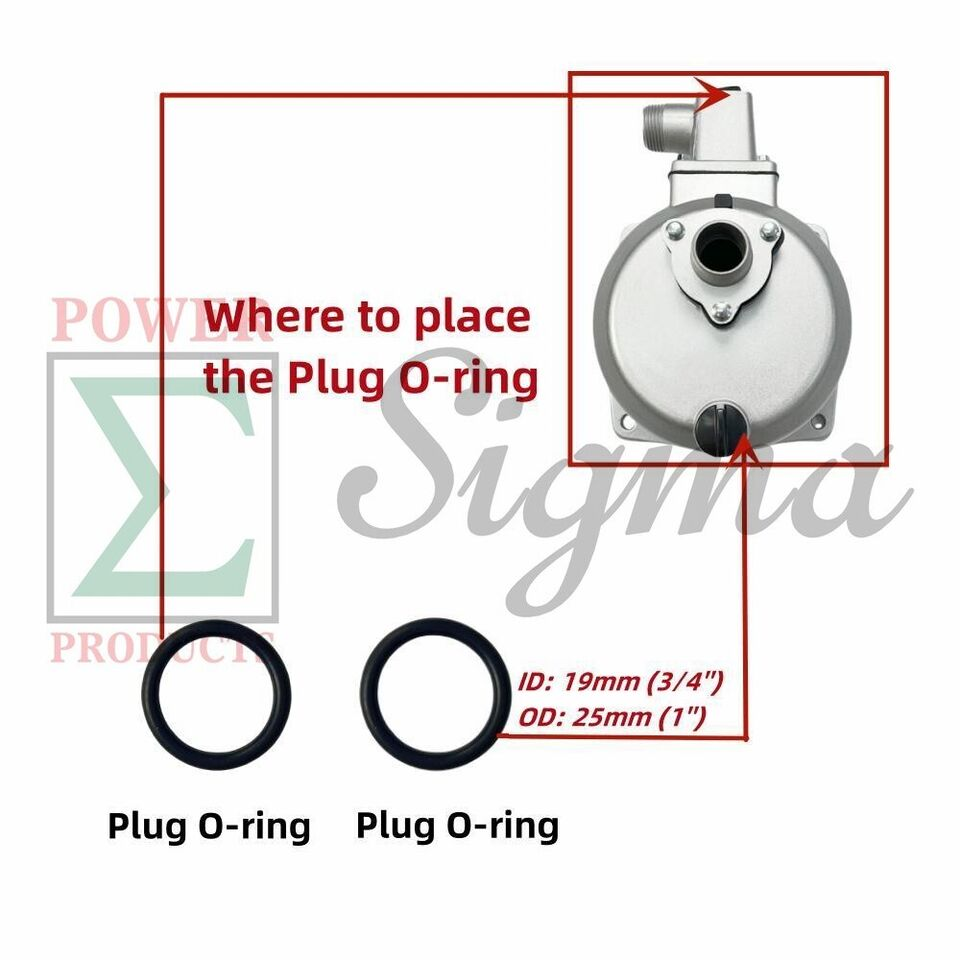 10PCS Gasket Flapper O-Ring Mechanical Seal Kit For Predator Pacific Hydrostar 1 in. 79cc 99cc Clear Water Pump 63404 56161 for Stanley for Ironton for XtremepowerUS 1" inch 3HP Gas Engine Water Pump image 9