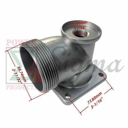 2" IN. NPT Thread Outlet (3-1/16" Center to Center) for Champion Semi-Trash Water Pump 100742 100113 for Ironton 2-Inch 97938 for Honda WB20XT3 WH20XTAF for DuroMax XP652WP 7HP image 1