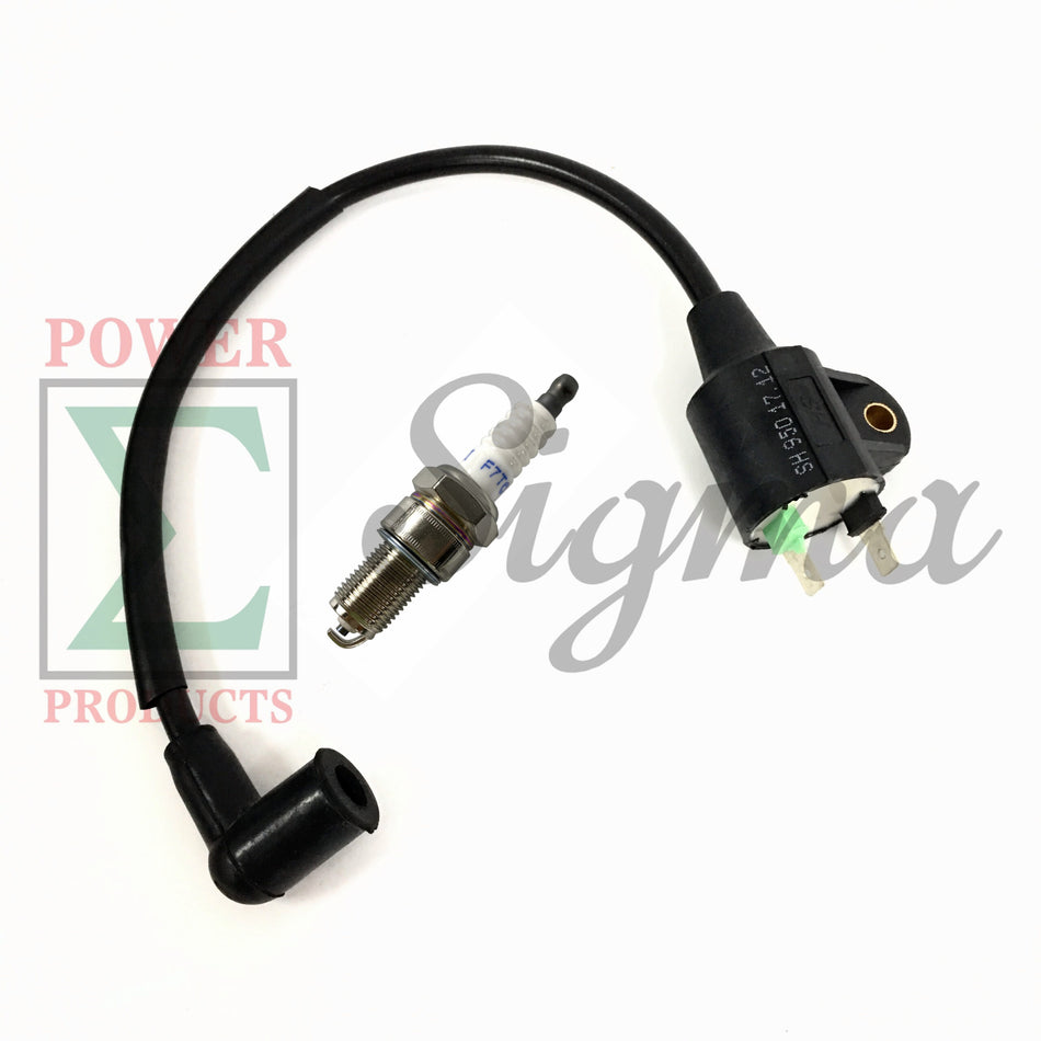 Ignition Coil Spark Plug for Harbor Freight Storm Cat 60338 69381 For Tail Gator 63CC 900W 63025 63024 For Pulsar PG1202S For ET950 ET650 For PowerPro Technology 1000 Watts Generator image 0