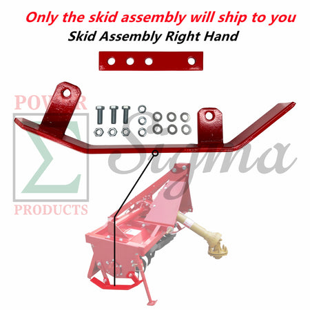 Right Hand Skid Shoe Kit for King Kutter Tiller Skid Shoe Replaces 505057 for Rural King Country Way Sigma 4FT 48” 5FT 60” 6FT 72” 7FT 84” Rotary Tiller For ASC Rotary Tiller 77709 77710 77711 image 2