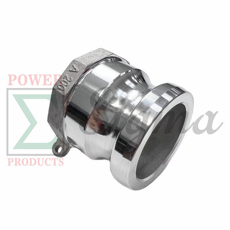 Sigma Aluminum Type A Cam and Groove Couplings / 2-Inch Quick Connect & Disconnect Fittings / Hose Camlock Fittings--2" Male Camlock Adapter x 2" Female NPT Thread image 5