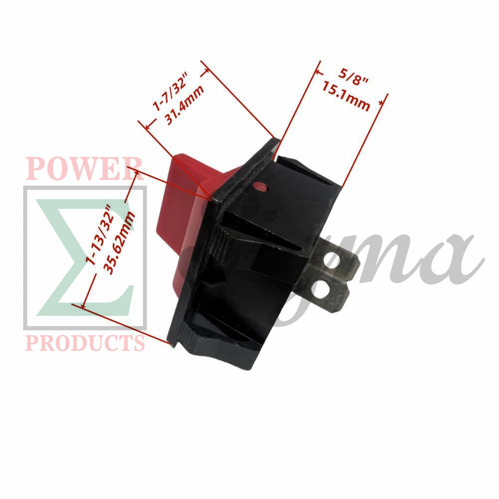 2-Prong 2-Position On/Off Rocker Switch for Water Pump Engine & Generator image 6