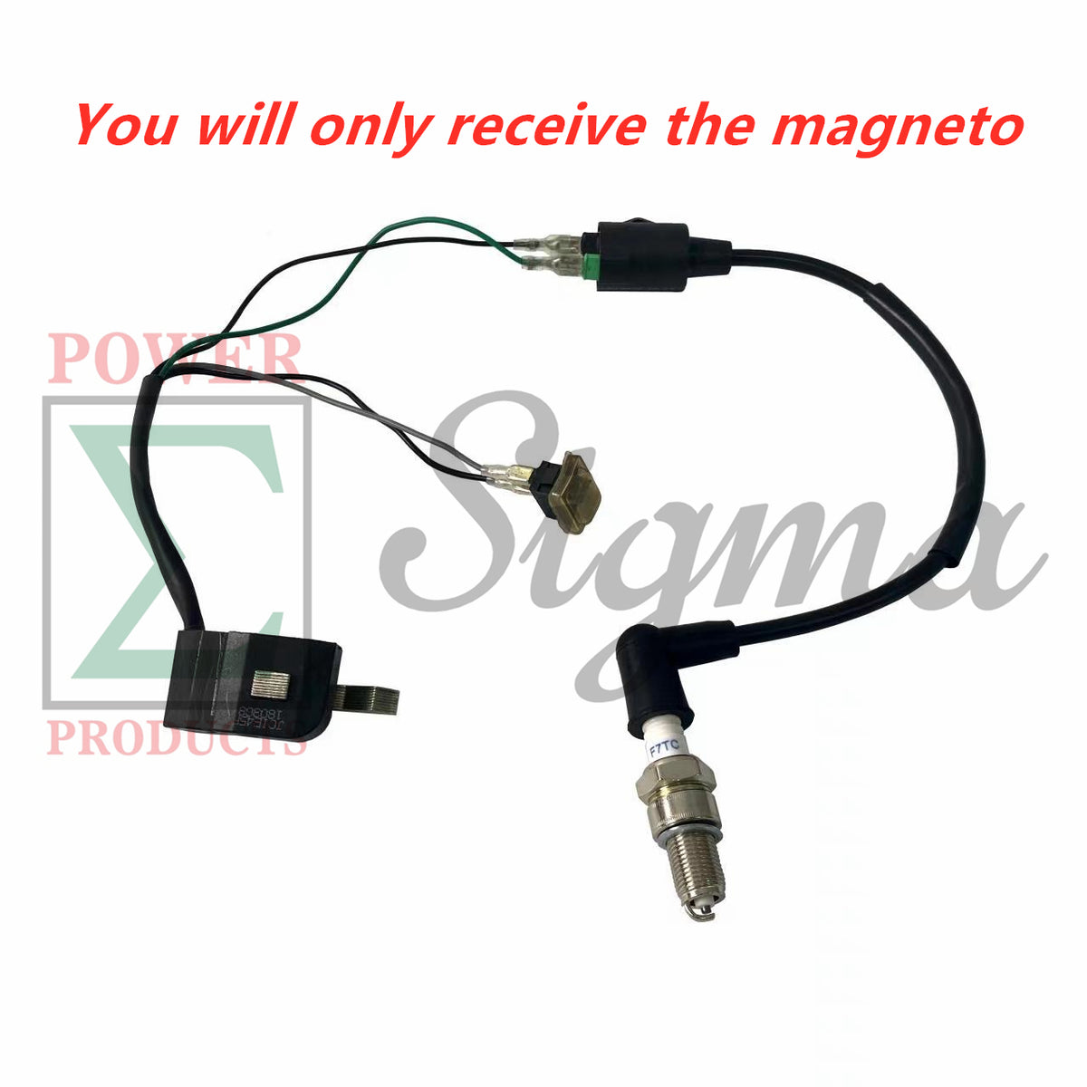 Magneto W/ Built-in CDI For Harbor Freight Tail Gator Storm CAT 63CC 900W For All Power America APG3004 APG3004A APG3004D For Pulsar PG1202S 72CC 900 1200 Watt 2HP 2-Cycle Gas Generator image 3