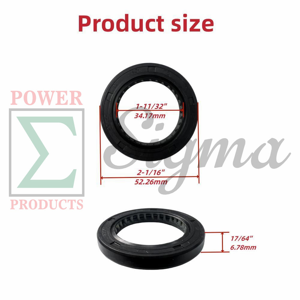 2 PCS Crank Case Crank Shaft Oil Seal For Honda GX340 11HP GX390 13HP 35X52X8 image 5