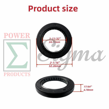 2 PCS Crank Case Crank Shaft Oil Seal For Honda GX340 11HP GX390 13HP 35X52X8 image 5