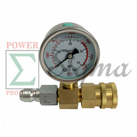 2PCS Pressure Gauge 5800 PSI With 3/8" Inch FPT Quick Connect For Power High Pressure Washer image 8