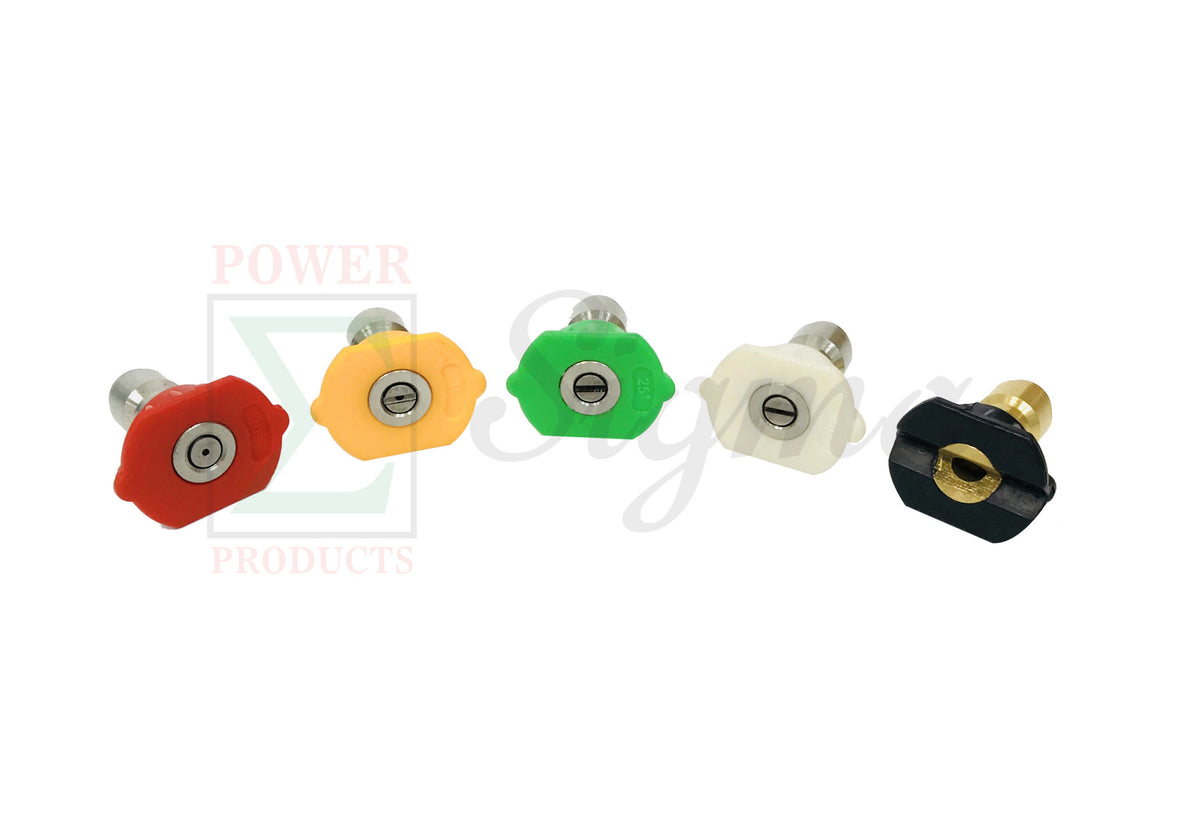 5 Quick Connect Spray Nozzles Tips for DEWALT Pressure Washer 4400PSI 4.0 GPM DXPW61377 DXPW4440 for Generac Pressure Washer 4200 PSI 4.0 GPM G006565 image 0