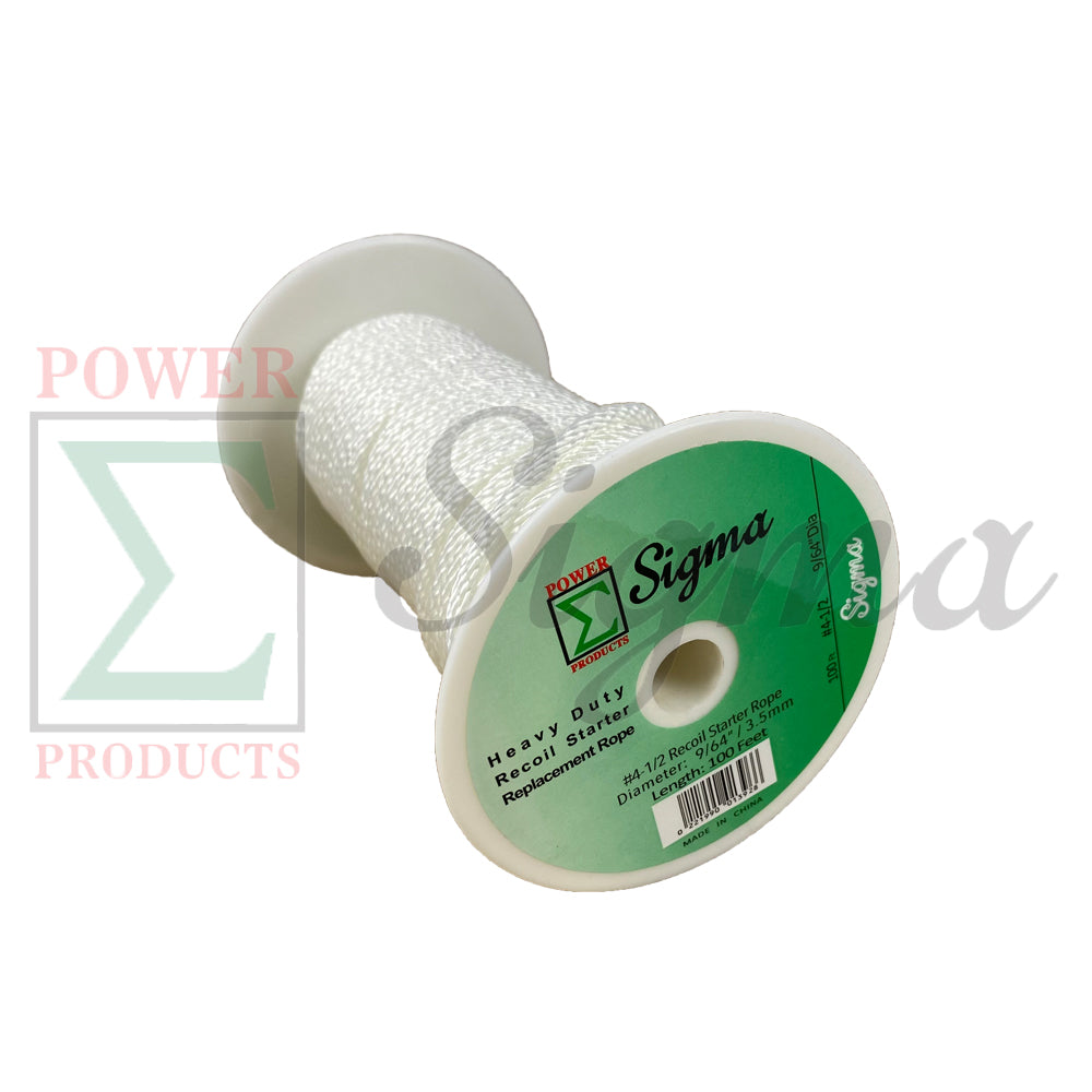 Sigma 9/64" Dia. (3.5mm) X 100' FT Premium Braid Nylon Recoil Starter Rope #4.5 image 2