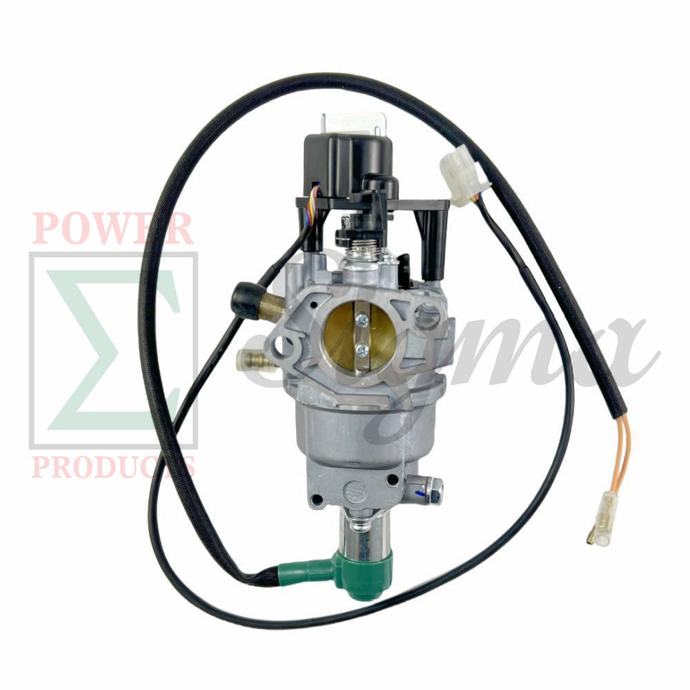 Carburetor Replacement with Stepper Motor for DuroMax XP12000HX Dual Fuel Generator, 457cc Engine 12000W, Includes Solenoid, Fuel Line & Gaskets image 1