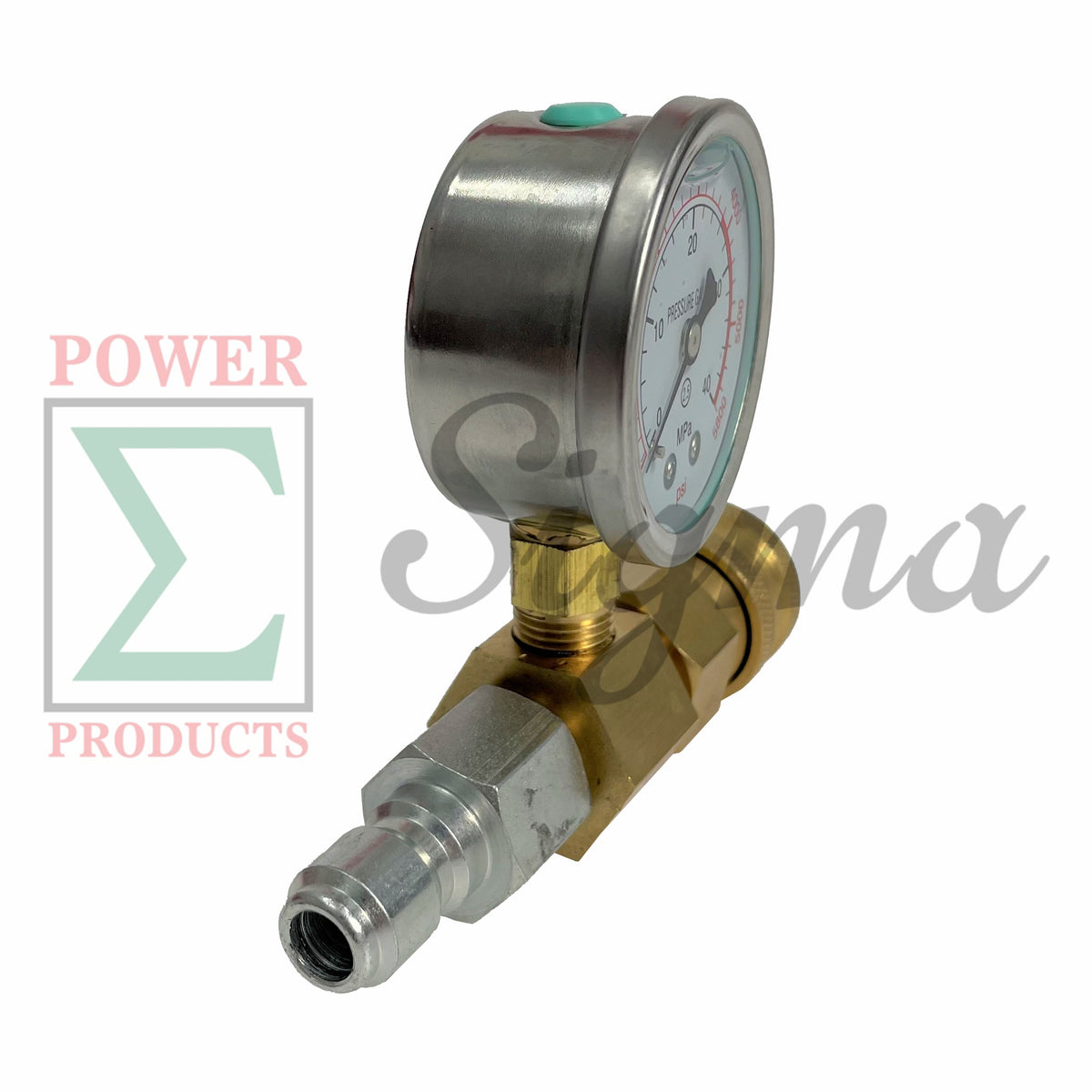 Heavy Duty Pressure Washer Gauge 5000 5800PSI With 3/8" FPT Quick Coupler Socket image 5